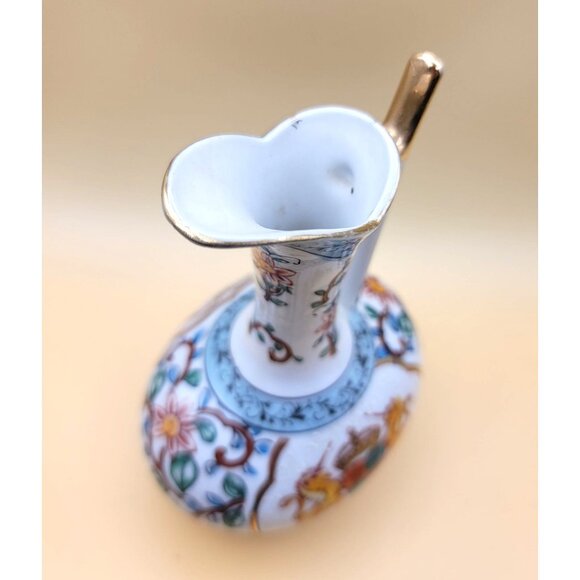 Vintage Hand-Painted Wine Pitcher Porcelain Lenwile Ardalt Ewer Floral sm2007 - Picture 5 of 6